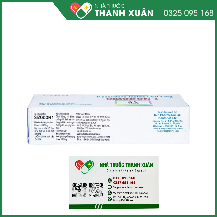Sizodon 1 trị tâm thần phân liệt, rối loạn lưỡng cực